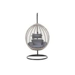 Beliani Hangstoel TOLLO - Grijs Pe Rotan -BBQ En Tuin Verkoop 0004cbd7c0394f9ba61414f2b8303722