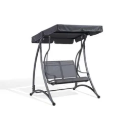 Beliani Schommelbank TESERO - Grijs Staal -BBQ En Tuin Verkoop 008a280c4e654681b044ee70386baac6