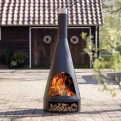 RedFire Openhaard Kingston 43x120 Cm Staal Matzwart -BBQ En Tuin Verkoop 060f5907bc47467e8d468508f9e3d6af