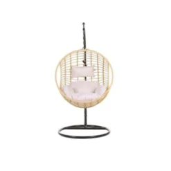 Beliani Hangstoel ASPIO - Beige Pe Rotan -BBQ En Tuin Verkoop 0a57f6e8e7f84b658018ac6f00ce5b45