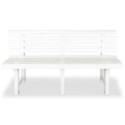 VidaXl Tuinbank 145,5 Cm Kunststof Wit -BBQ En Tuin Verkoop 0c81b9f2d02f48efa43dffd5f65299e7