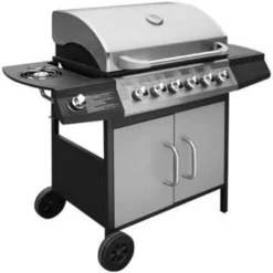 VidaXL Gasbarbecue 6+1 Kookzone Zwart En Zilver -BBQ En Tuin Verkoop 0eb1a54d5db7499390ec7746a9a1a5f5