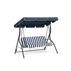 Beliani Schommelbank CHAPLIN - Blauw Staal -BBQ En Tuin Verkoop 0f3976cac0ce4d5abb5e07744ce0c010