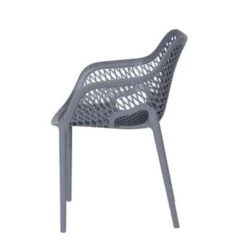 Garden Impressions Air XL Kunststof Tuinstoel Donker Grijs - 2 Stuks -BBQ En Tuin Verkoop 1000003926 0104