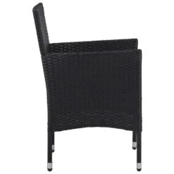 VidaXL Tuinstoelen 2 St Poly Rattan Zwart -BBQ En Tuin Verkoop 1000006236 0103