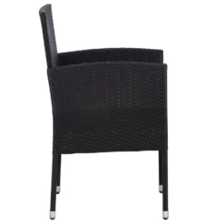 VidaXL Tuinstoelen 2 St Poly Rattan Zwart -BBQ En Tuin Verkoop 1000006293 0103
