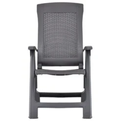 VidaXL Tuinstoelen 2 St Verstelbaar Kunststof Mokka -BBQ En Tuin Verkoop 1000006301 0102
