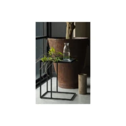 WOOOD Bijzettafel U-vorm Buiten Febe- Metaal - Zwart - 55x45x35 -BBQ En Tuin Verkoop 1000013687 0102