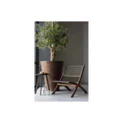 WOOOD Tuinklapstoel Ruit Lois - Hout - Donkerbruin - 73x60x78 -BBQ En Tuin Verkoop 1000013706 0103