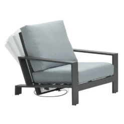 Garden Impressions Coba Verstelbare Lounge Tuinstoel - Mint Grey -BBQ En Tuin Verkoop 1000035582 0104
