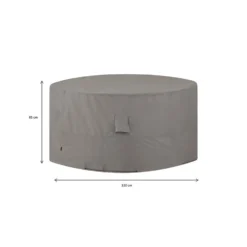 Madison - Hoes Voor Tuinset - Rond - Grijs - 320 X 85