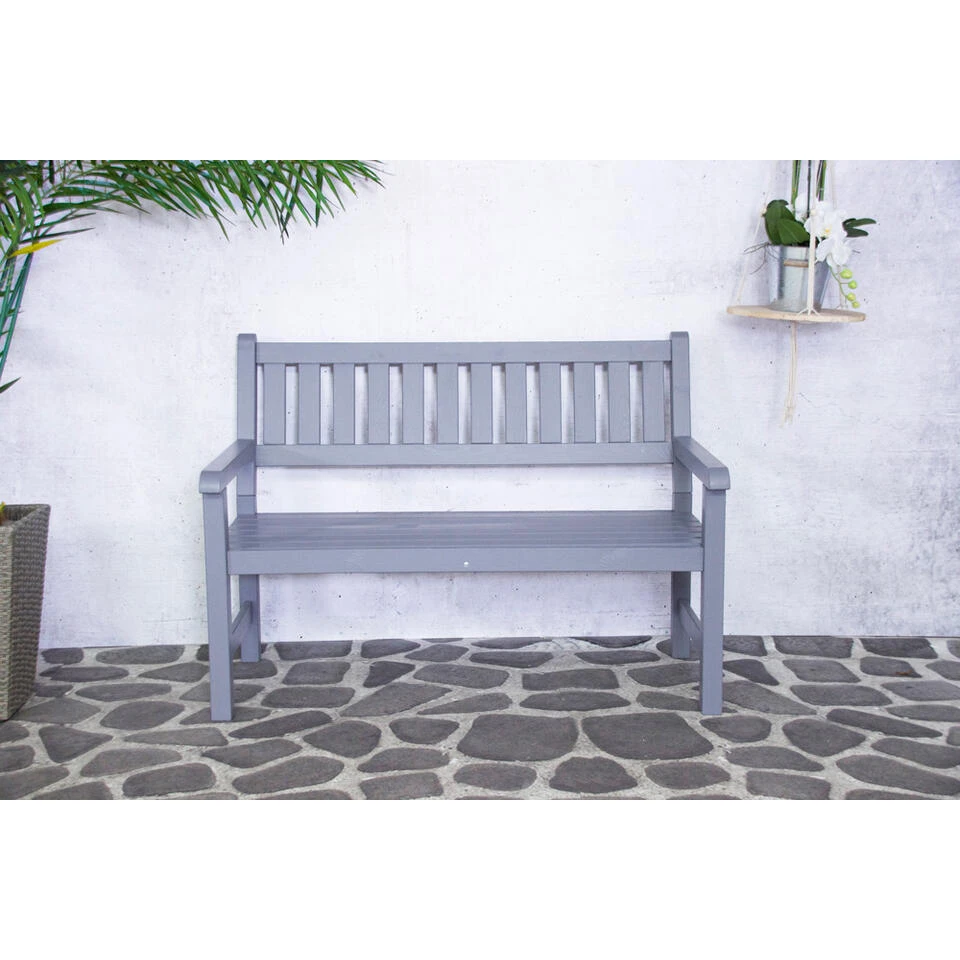 SenS-Line Bordeaux Tuinbank - Grenenhout - Grijs 2 SenS-Line Bordeaux Tuinbank - Grenenhout - Grijs - Image 2