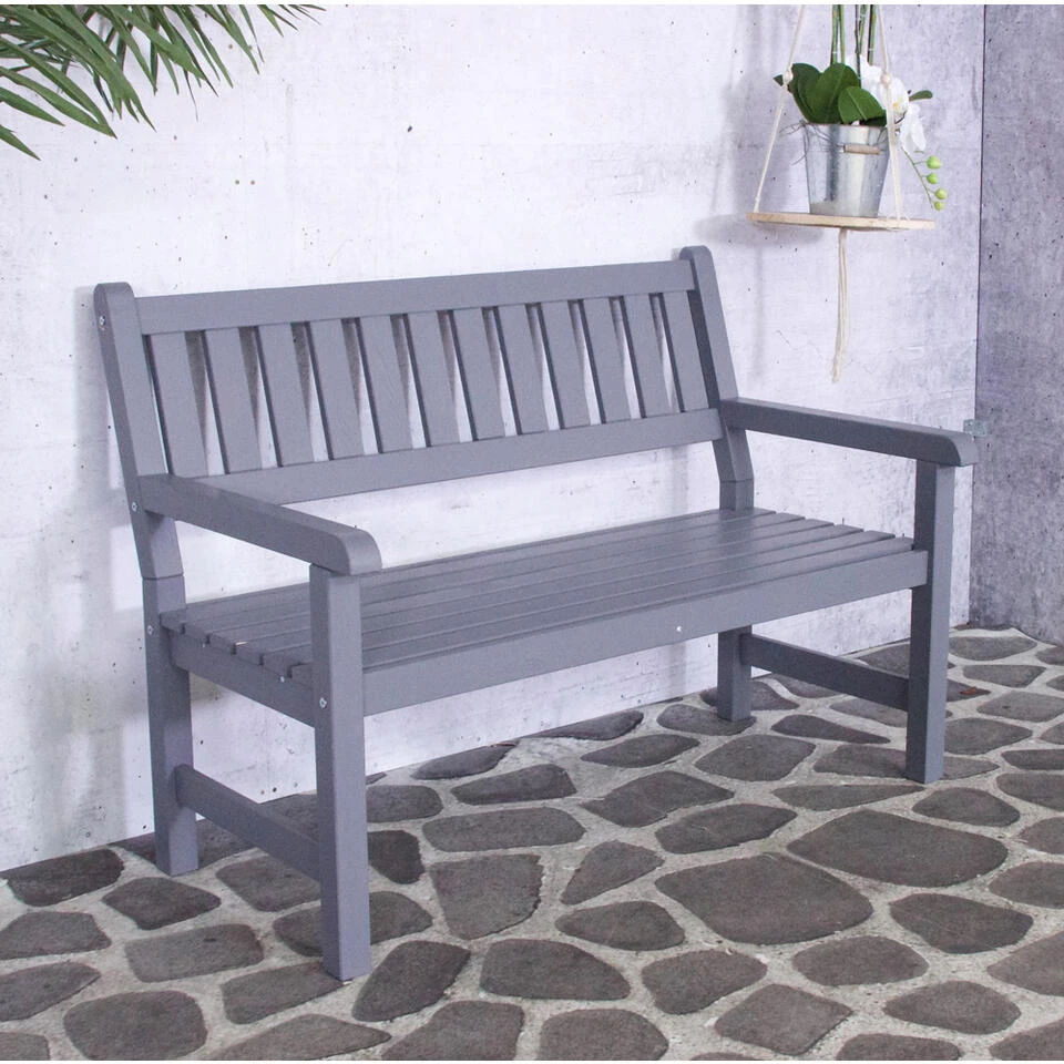 SenS-Line Bordeaux Tuinbank - Grenenhout - Grijs 3 SenS-Line Bordeaux Tuinbank - Grenenhout - Grijs - Image 3