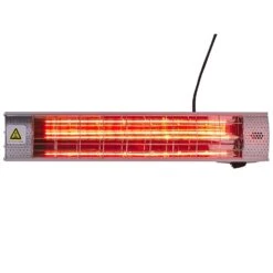 Beliani Terrasverwarmer BROMO - Zilver Aluminium