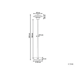 Beliani Terrasverwarmer ASKJA - Zilver Aluminium -BBQ En Tuin Verkoop 1000038604 0102