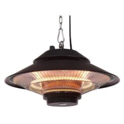 Beliani Terrasverwarmer MERAPI - Zwart Aluminium -BBQ En Tuin Verkoop 1000038606 0103