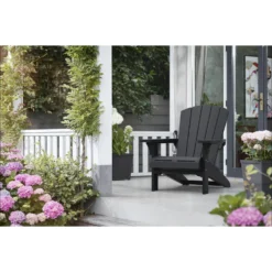 Keter Troy Adirondack Tuinstoelen Met Ice Cube Tafel - Grafiet -BBQ En Tuin Verkoop 1000042270 0102