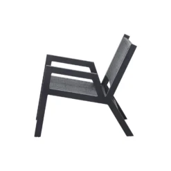 WOOOD Pem Fauteuil Outdoor - Aluminium - Zwart - Set Van 2 -BBQ En Tuin Verkoop 1000047924 0102