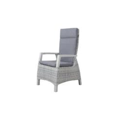 VDG Darwin Wicker Verstelbare Tuinstoel - Licht Grijs
