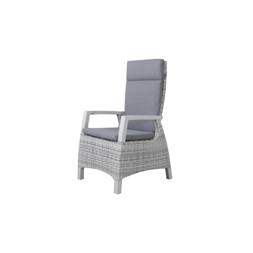 VDG Darwin Wicker Verstelbare Tuinstoel - Licht Grijs 1 VDG Darwin Wicker Verstelbare Tuinstoel - Licht Grijs