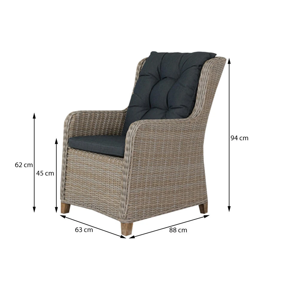 VDG Torino Dining Tuinstoel - Dessert 2 VDG Torino Dining Tuinstoel - Dessert - Image 2