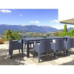 VDG Siesta Box Stapelbare Stoel - Donkergrijs -BBQ En Tuin Verkoop 1000048805 0102