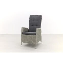 VDG Manhattan Wicker Verstelbare Tuinstoel - White Grey -BBQ En Tuin Verkoop 1000050056 0102