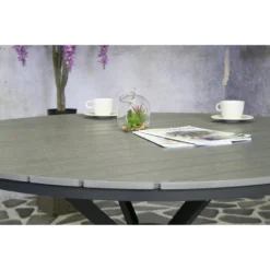 SenS-Line - Jersey Tuintafel Grey Ø140 Cm - Grijs -BBQ En Tuin Verkoop 1000050318 0102