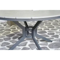 SenS-Line - Jersey Tuintafel Grey Ø140 Cm - Grijs -BBQ En Tuin Verkoop 1000050318 0103