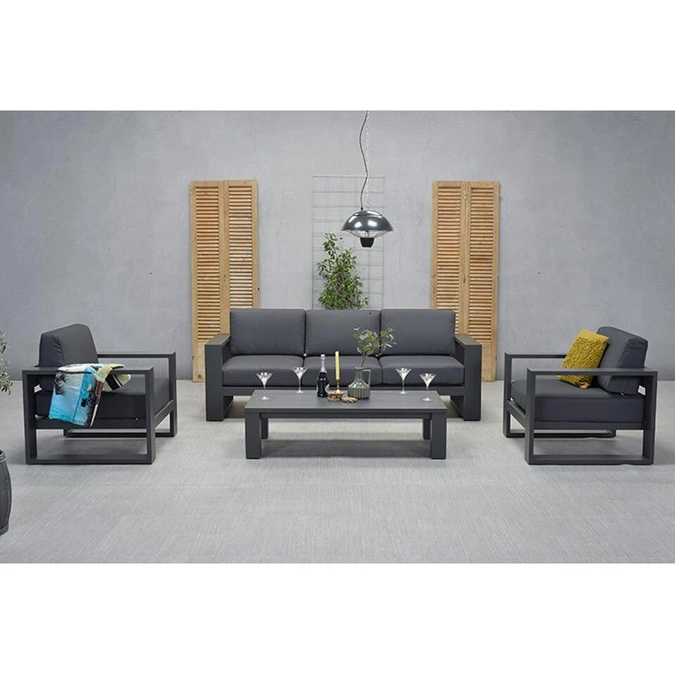 Garden Impressions Plaza Lounge Tuinstoel - Donker Grijs 2 Garden Impressions Plaza Lounge Tuinstoel - Donker Grijs - Image 2