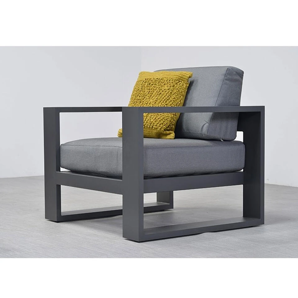 Garden Impressions Plaza Lounge Tuinstoel - Donker Grijs 3 Garden Impressions Plaza Lounge Tuinstoel - Donker Grijs - Image 3