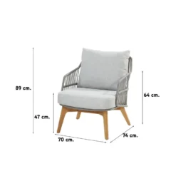 4 Seasons Sempre Loungestoel + Voetenbank - Teak/Silver Grey 6 4 Seasons Sempre Loungestoel + Voetenbank - Teak/Silver Grey -BBQ En Tuin Verkoop 1000052975 0102