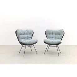 Garden Impressions Libelle Retro Loungestoel - Set Van 2 - Zwart -BBQ En Tuin Verkoop 1000053011 0102