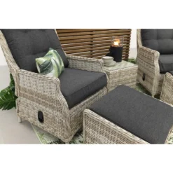 VDG Pacific Verstelbare Loungestoelen + Bijzettafeltje - Vanilla 7 VDG Pacific Verstelbare Loungestoelen + Bijzettafeltje - Vanilla -BBQ En Tuin Verkoop 1000053069 0103