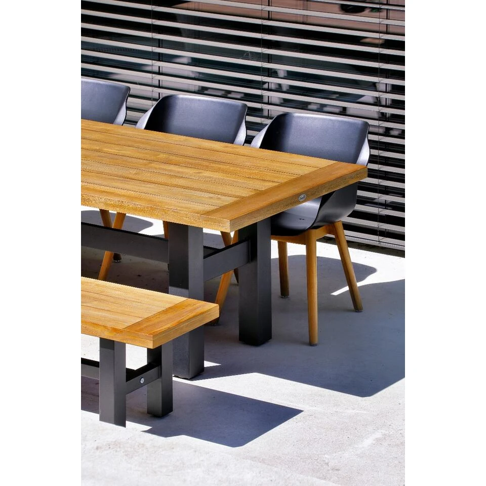 Hartman Sophie Studio Dining Armstoel - Carbon Black - Teak Poot 3 Hartman Sophie Studio Dining Armstoel - Carbon Black - Teak Poot - Image 3
