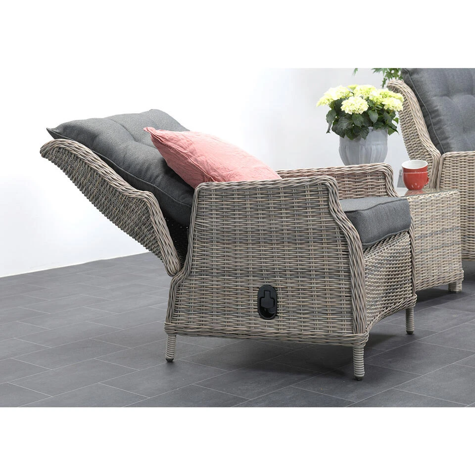 Garden Impressions Santa Rosa Relax Tuinstoel+voetenbank Vintage 2 Garden Impressions Santa Rosa Relax Tuinstoel+voetenbank Vintage - Image 2