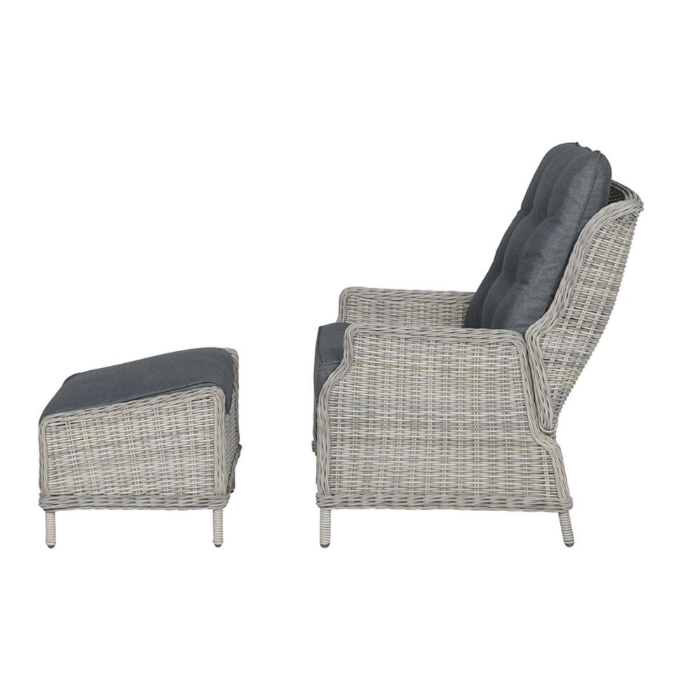 Garden Impressions Santa Rosa Relax Tuinstoel+voetenbank Vintage 4 Garden Impressions Santa Rosa Relax Tuinstoel+voetenbank Vintage - Image 4