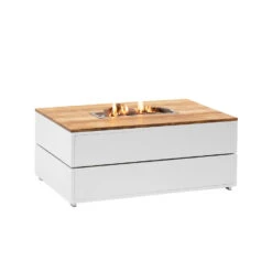 Cosipure Vuurtafel 120x80 Wit Teak
