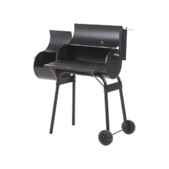 Beliani Houtskoolgrill KATLA - Zwart Staal, Polypropyleen -BBQ En Tuin Verkoop 1000059685 0103