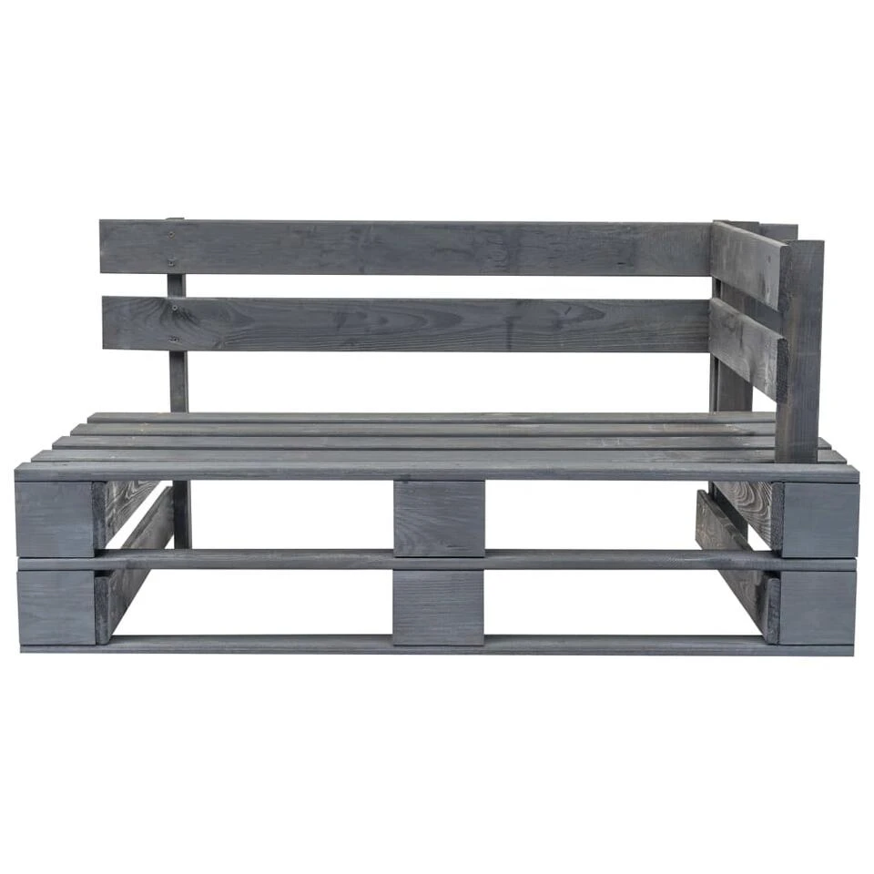 VidaXL Tuinbank Met Rode Kussens Pallet Grenenhout 4 VidaXL Tuinbank Met Rode Kussens Pallet Grenenhout - Image 4