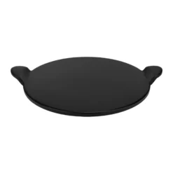 Krumble Pizzasteen Met Handvatten - Keramiek - 33 Cm - Zwart -BBQ En Tuin Verkoop 1000071623 0102