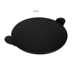 Krumble Pizzasteen Met Handvatten - Keramiek - 33 Cm - Zwart -BBQ En Tuin Verkoop 1000071623 0103