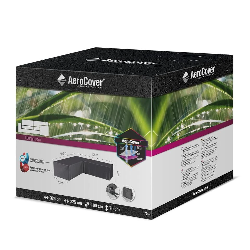 Aerocover Loungesethoes L-vorm 325x325 Cm 3 Aerocover Loungesethoes L-vorm 325x325 Cm - Image 3