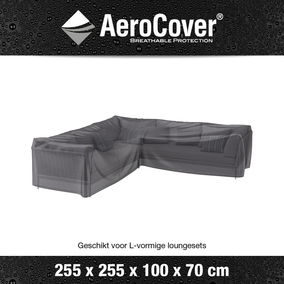 Aerocover Loungesethoes L-vorm 255x255 Cm 2 Aerocover Loungesethoes L-vorm 255x255 Cm - Image 2