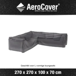 Aerocover Loungesethoes L-vorm 270x270 Cm 6 Aerocover Loungesethoes L-vorm 270x270 Cm -BBQ En Tuin Verkoop 1000073227 0102