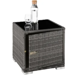 Tectake - 2 Aluminium Ligbedden Incl. Tafel-Wicker Tuinset -grijs 6 Tectake - 2 Aluminium Ligbedden Incl. Tafel-Wicker Tuinset -grijs -BBQ En Tuin Verkoop 1000077824 0102