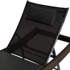 Tectake - Wicker Ligbed Delphine, Mixed Bruin, 211 Cm Lang 7 Tectake - Wicker Ligbed Delphine, Mixed Bruin, 211 Cm Lang -BBQ En Tuin Verkoop 1000077830 0103