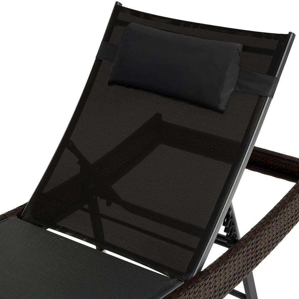 Tectake - Wicker Ligbed Delphine, Mixed Bruin, 211 Cm Lang 4 Tectake - Wicker Ligbed Delphine, Mixed Bruin, 211 Cm Lang - Image 4