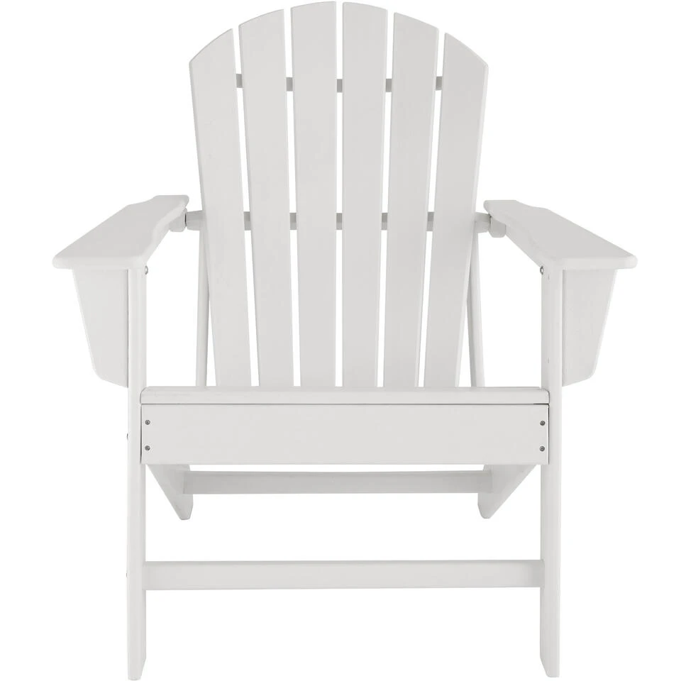 Tectake - 2 Tuinstoelen Janis Met Tafel - Houtlook - Wit 3 Tectake - 2 Tuinstoelen Janis Met Tafel - Houtlook - Wit - Image 3