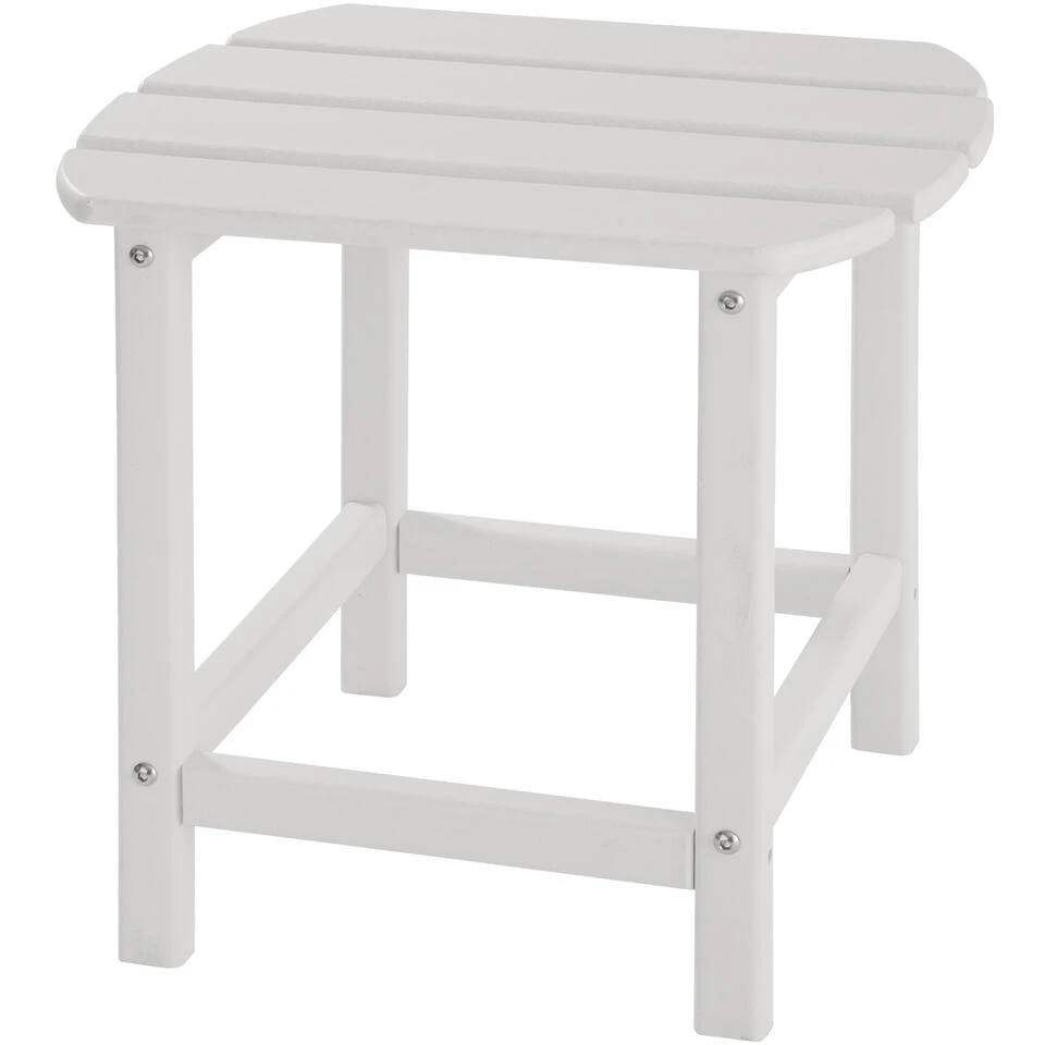 Tectake - 2 Tuinstoelen Janis Met Tafel - Houtlook - Wit 4 Tectake - 2 Tuinstoelen Janis Met Tafel - Houtlook - Wit - Image 4